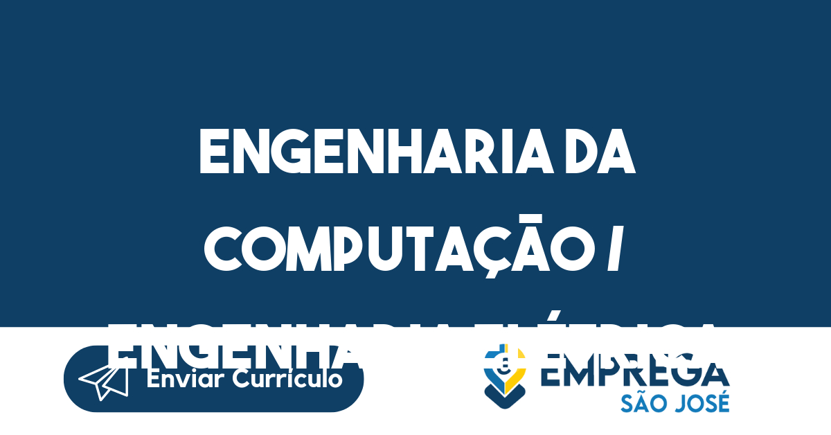 Vaga De Emprego Engenharia Da Computação / Engenharia Elétrica ...