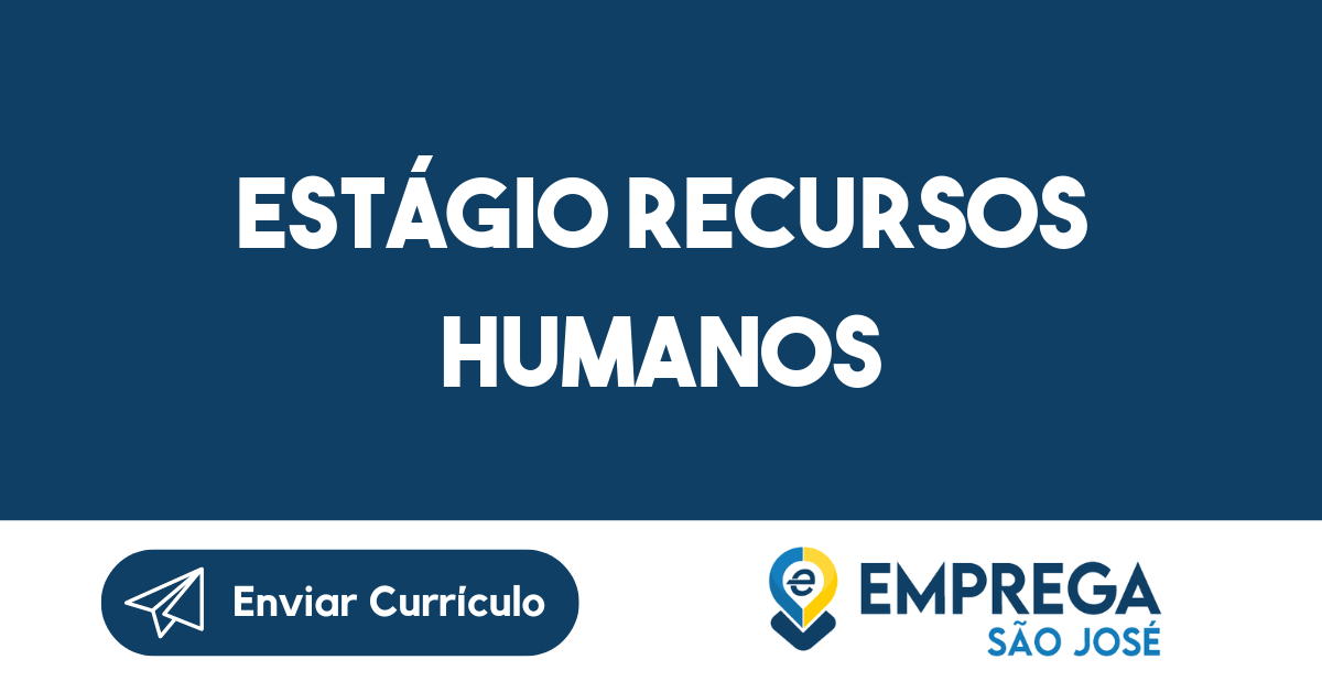 Estágio Recursos Humanos-São José Dos Campos - Sp 13