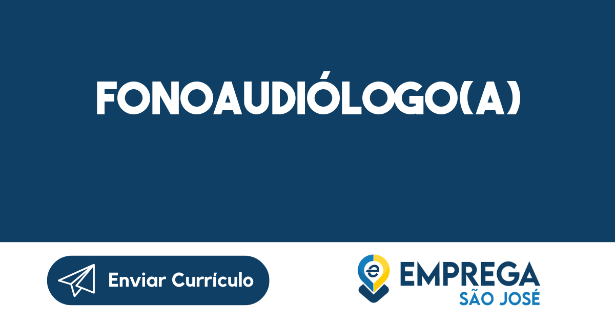 Fonoaudiólogo(A)-São José Dos Campos - Sp 7