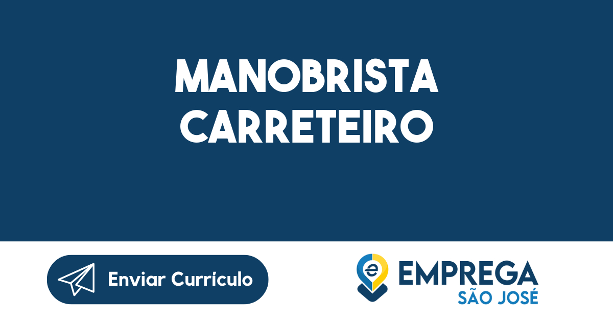Manobrista Carreteiro-Jacarei - Sp 23