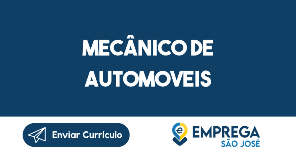 Mecânico De Automoveis-São José Dos Campos - Sp 1 Mecânico De Automoveis-São José Dos Campos - Sp 1