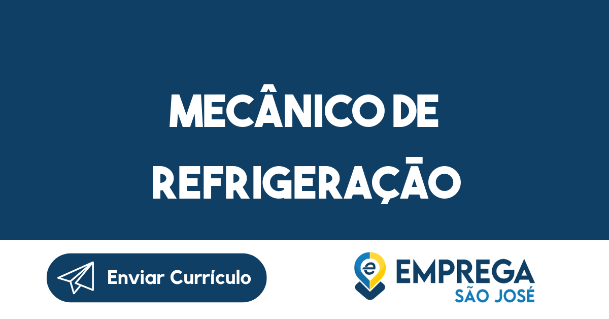 Mecânico De Refrigeração-São José Dos Campos - Sp 105