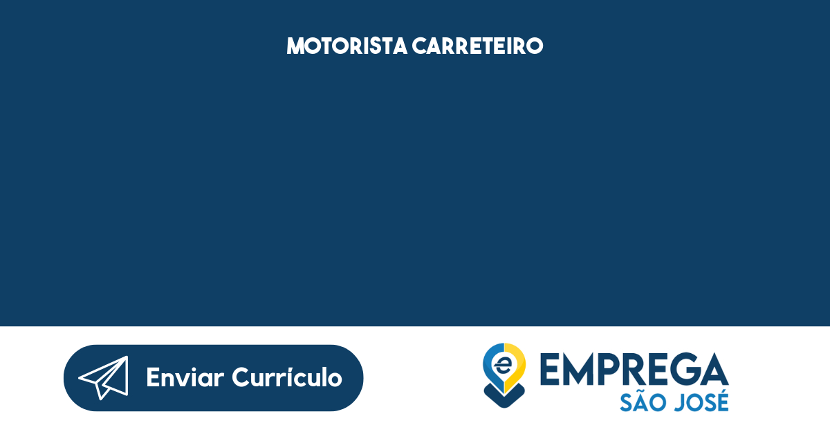 Motorista Carreteiro-São José Dos Campos - Sp 73