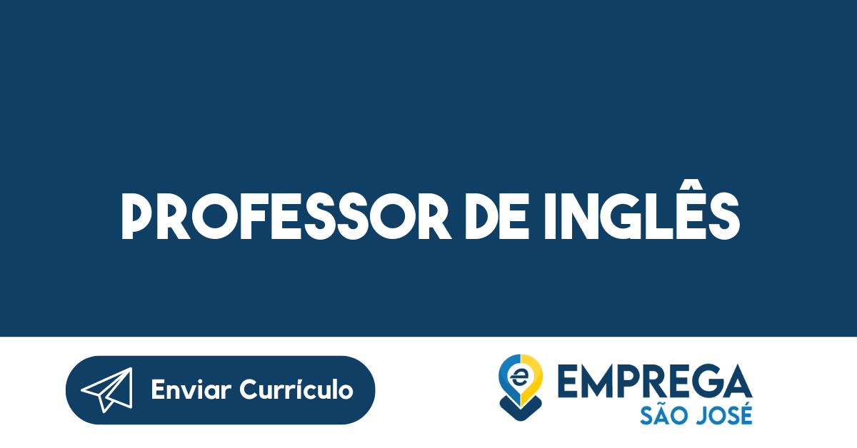Professor De Inglês-São José Dos Campos - Sp 337