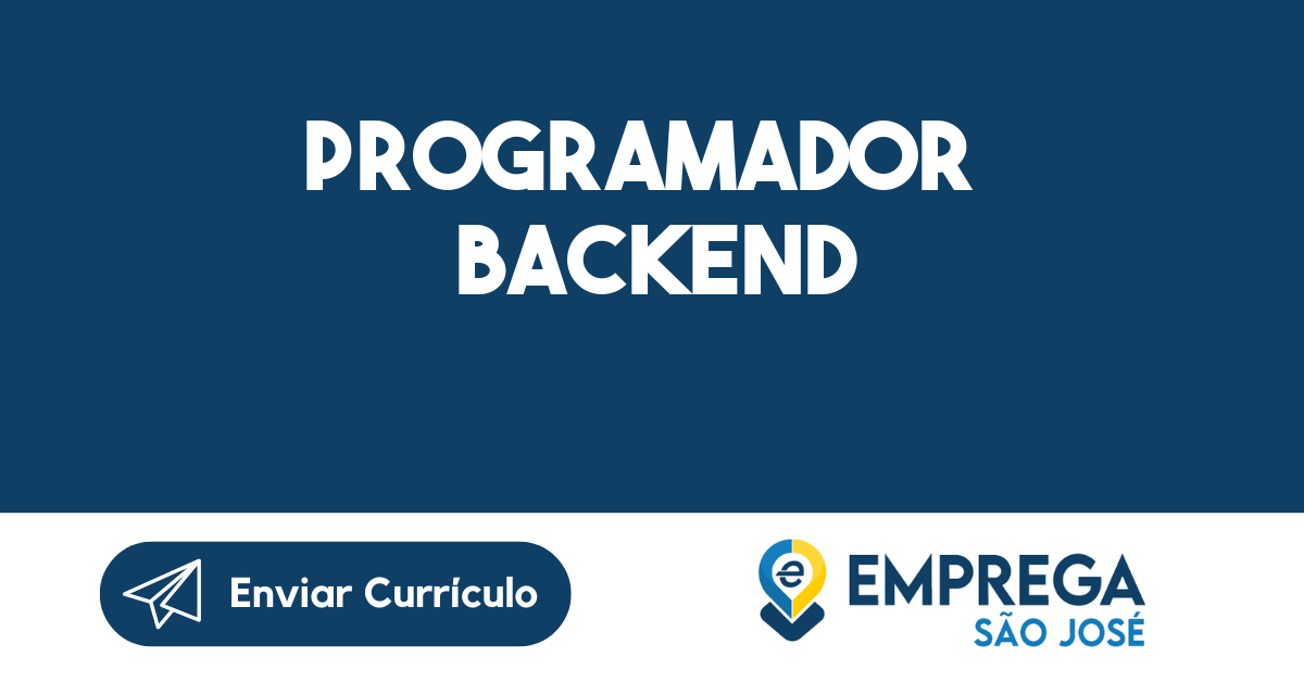 Programador Backend-São José Dos Campos - Sp 11