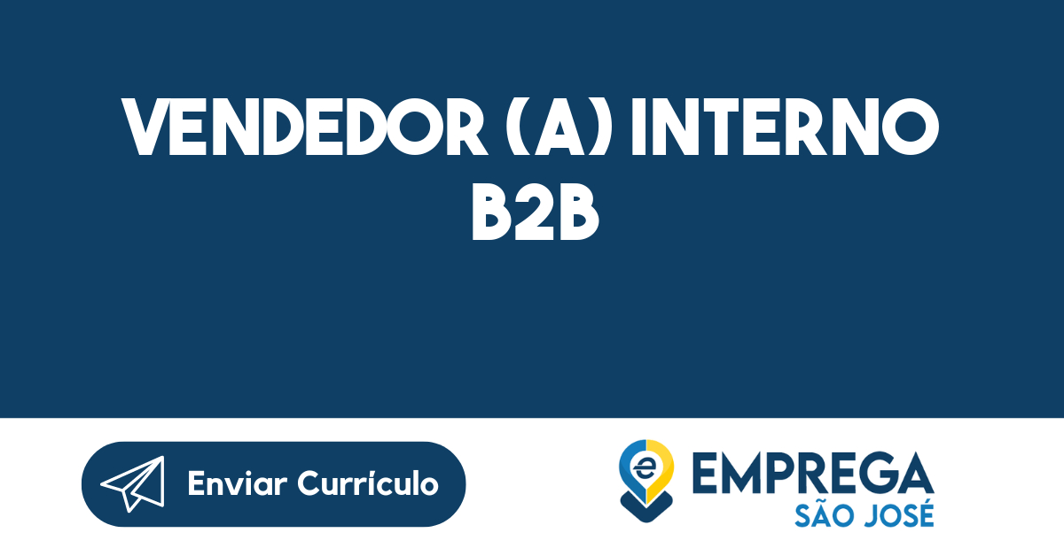 Vendedor (A) Interno B2B-Jacarei - Sp 33