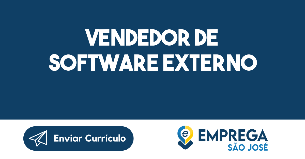 Vendedor De Software Externo -Jacarei - Sp 107
