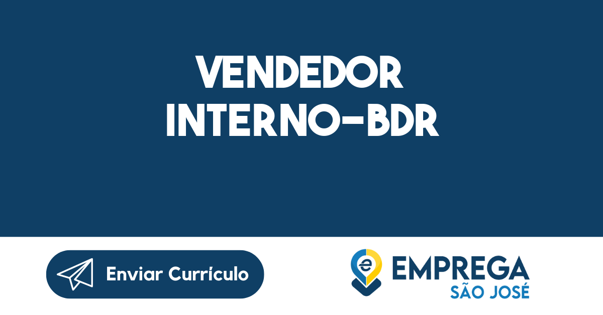 Vendedor Interno-Bdr-São José Dos Campos - Sp 87