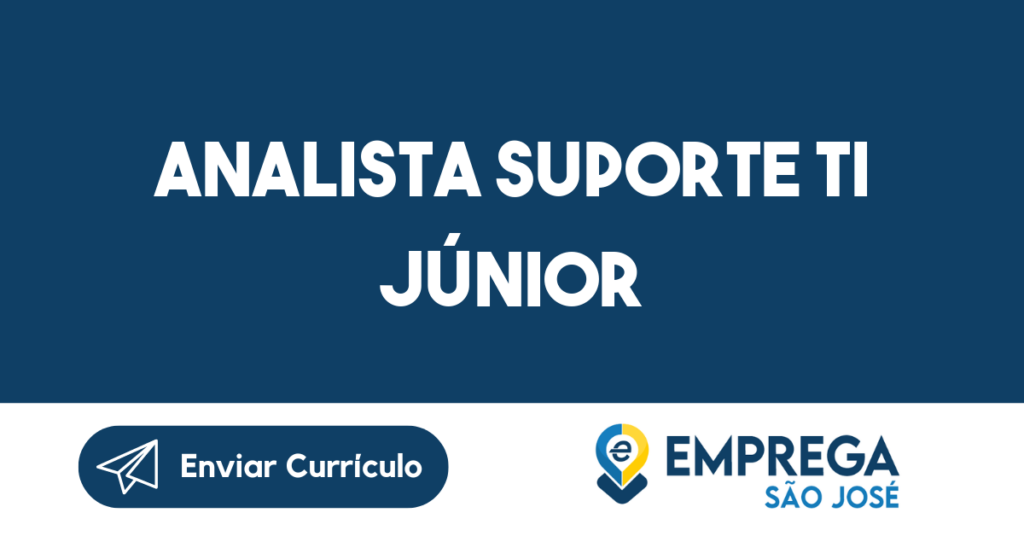 Analista Suporte Ti Júnior-São José Dos Campos - Sp 1