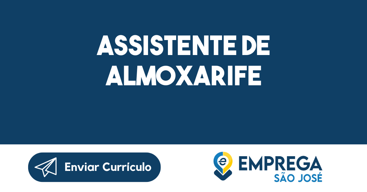 Assistente De Almoxarife-São José Dos Campos - Sp 59