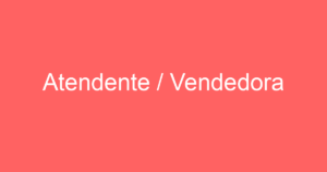 Atendente / Vendedora 14