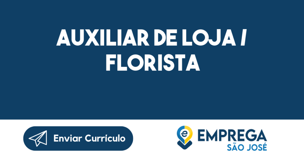 Auxiliar De Loja / Florista-São José Dos Campos - Sp 1