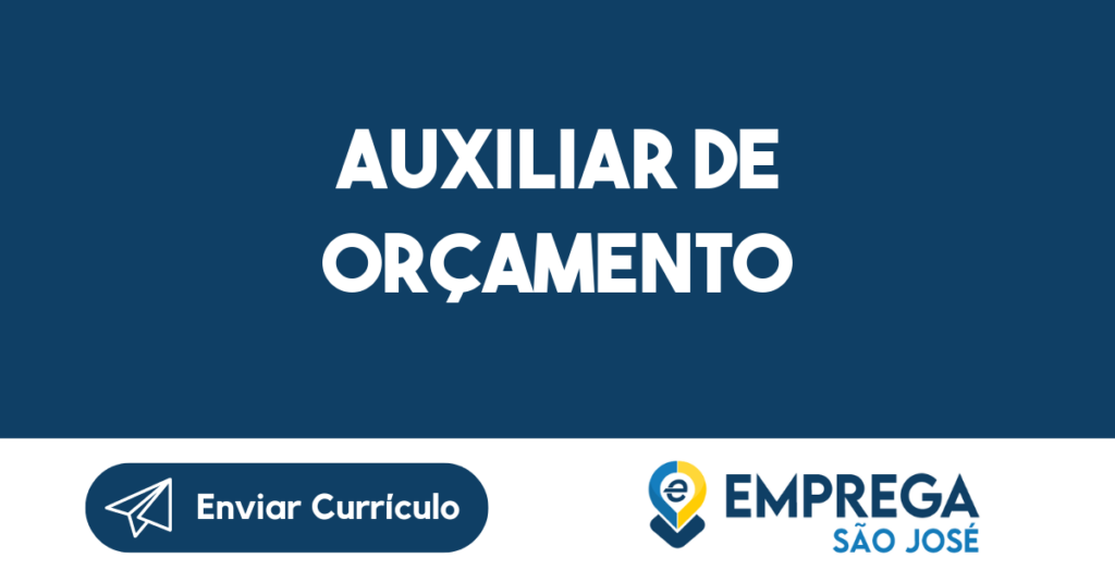 Auxiliar De Orçamento-São José Dos Campos - Sp 1