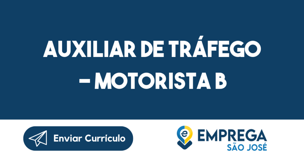 Auxiliar De Tráfego - Motorista B-Jacarei - Sp 1
