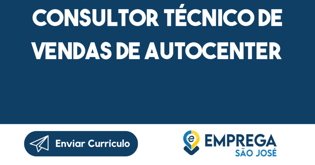 Consultor Técnico De Vendas De Autocenter-São José Dos Campos - Sp 1