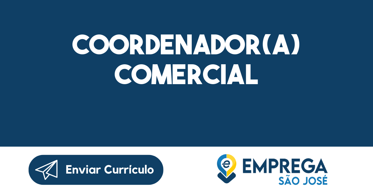 Coordenador(A) Comercial-São José Dos Campos - Sp 301