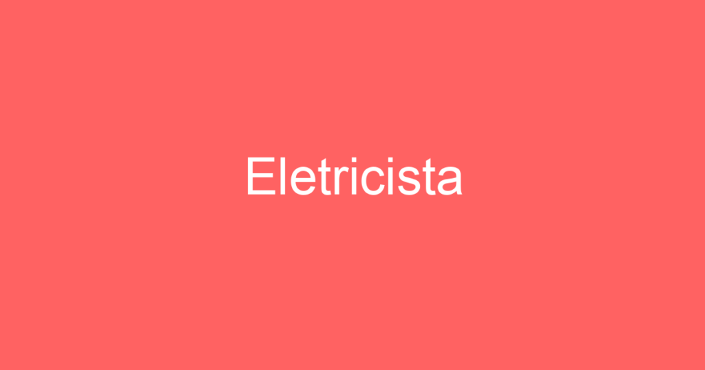 Eletricista 1 Eletricista 1