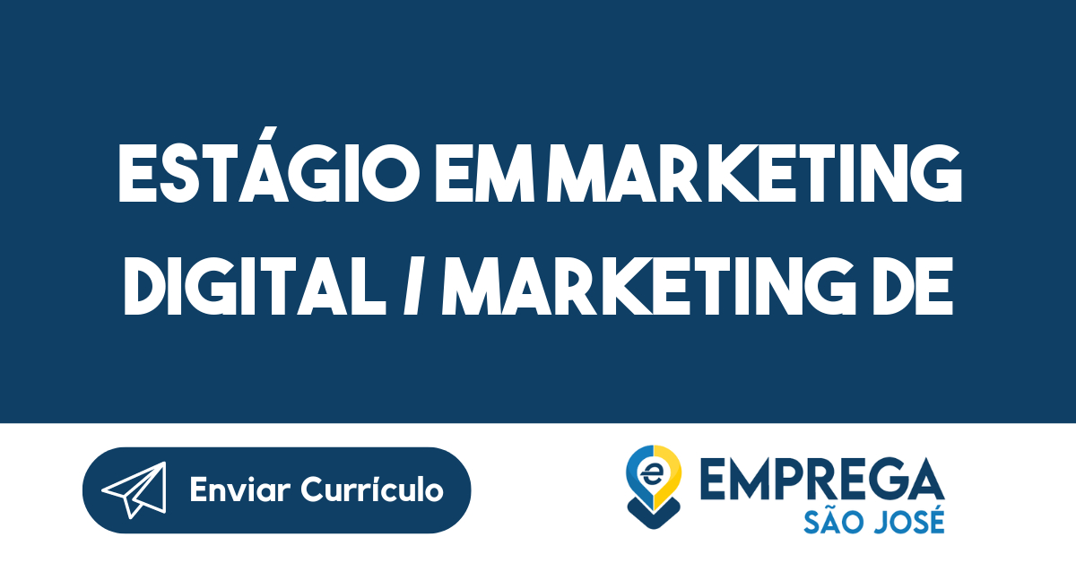 Estágio Em Marketing Digital / Marketing De Vendas-São José Dos Campos - Sp 45