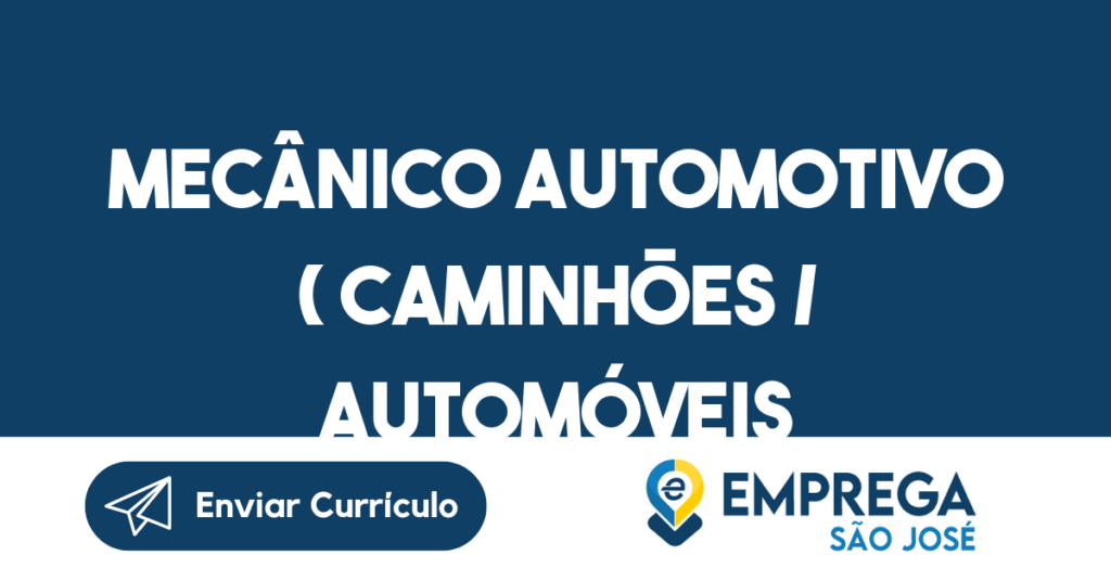 Mecânico Automotivo ( Caminhões / Automóveis ), Alinhador-São José Dos Campos - Sp 1