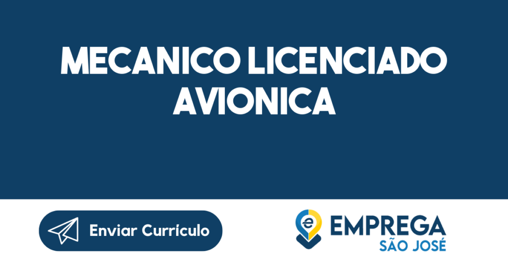 Mecanico Licenciado Avionica-São José Dos Campos - Sp 1
