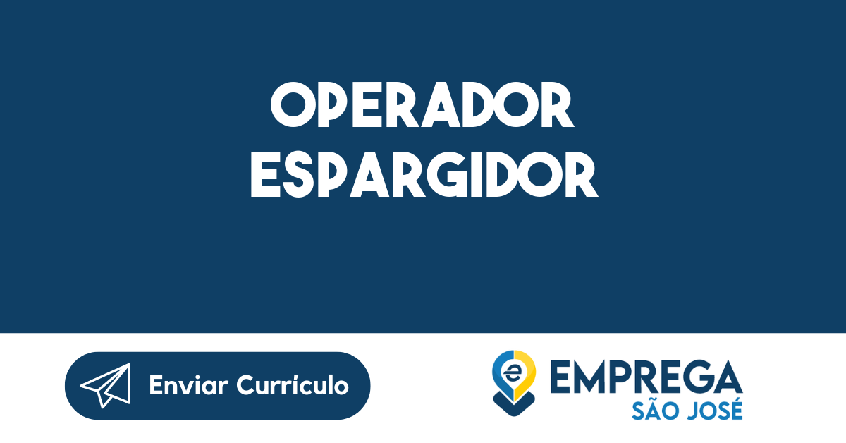 Operador Espargidor-São José Dos Campos - Sp 71