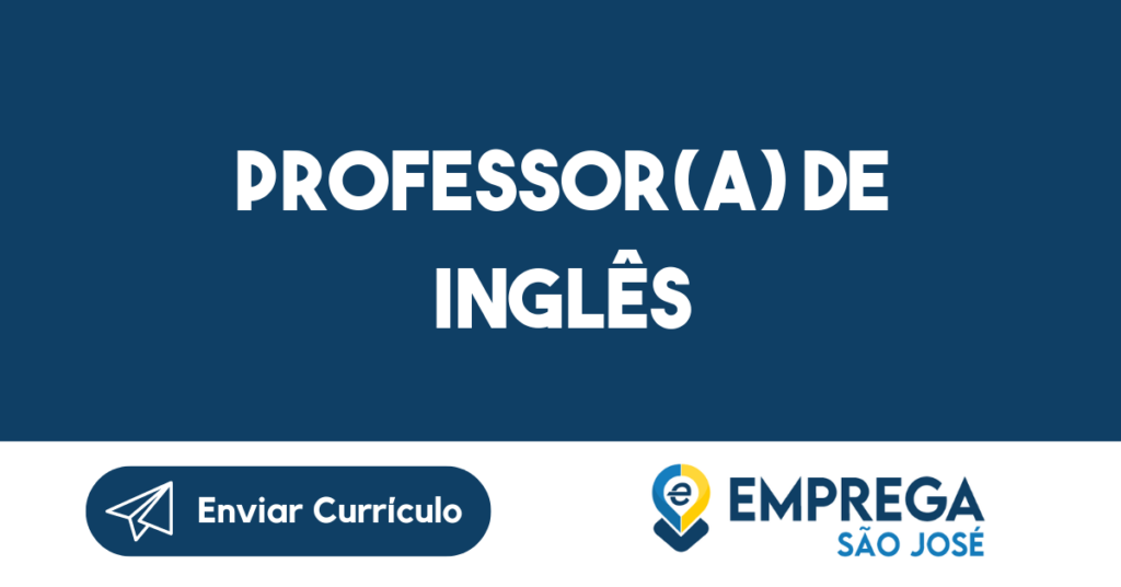 Professor(A) De Inglês-Jacarei - Sp 1