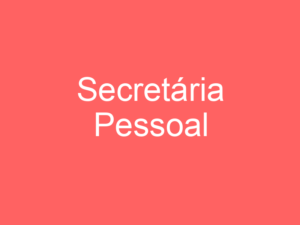 Secretária Pessoal 14
