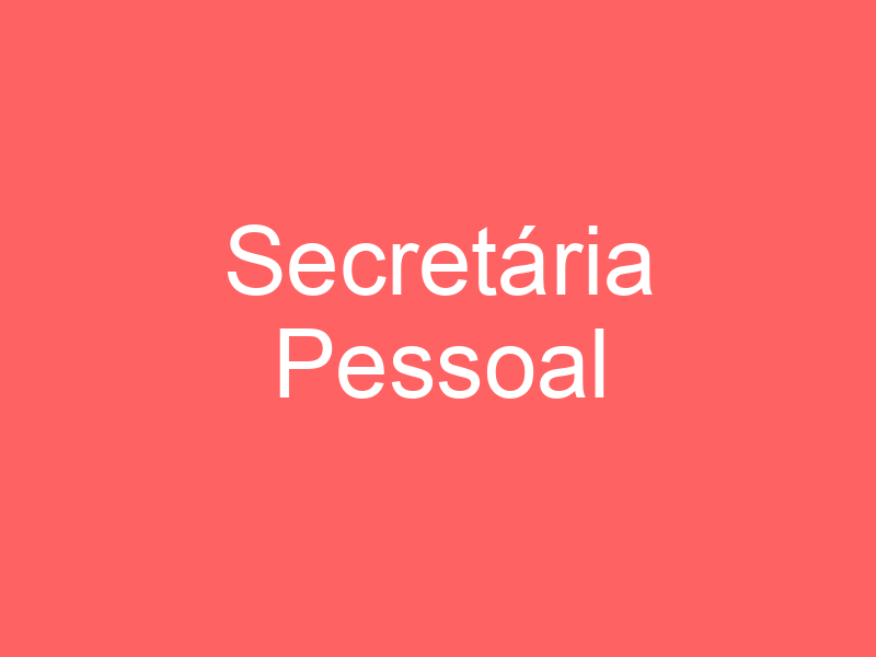 Secretária Pessoal 1