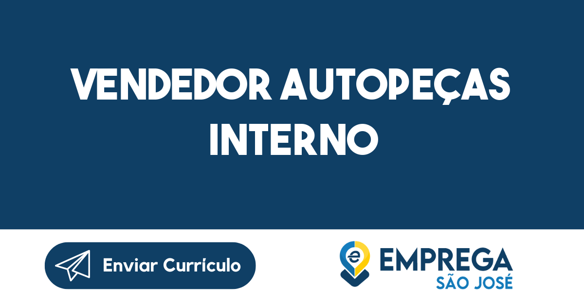 Vendedor Autopeças Interno -São José Dos Campos - Sp 215