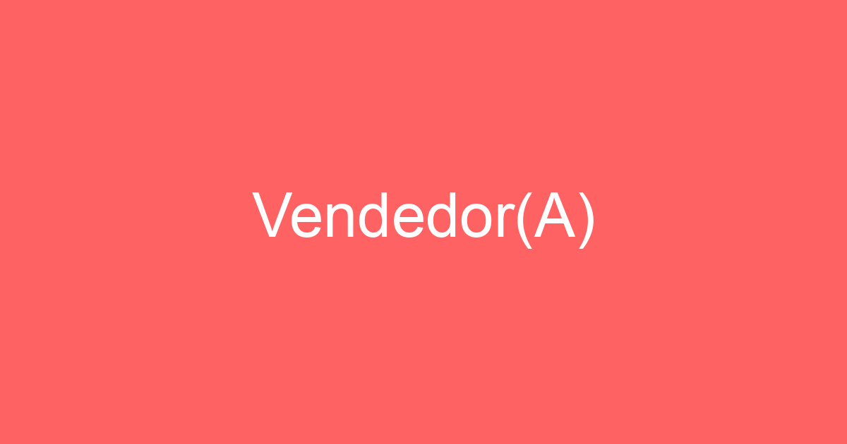 Vendedor(A) 119