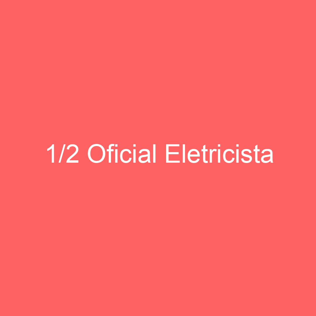 1/2 Oficial Eletricista-Jacarei - Sp 73