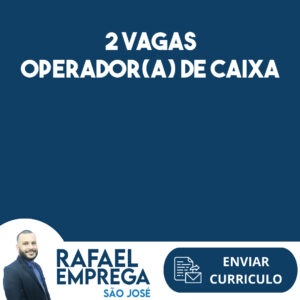2 Vagas Operador(A) De Caixa-Jacarei - Sp 2