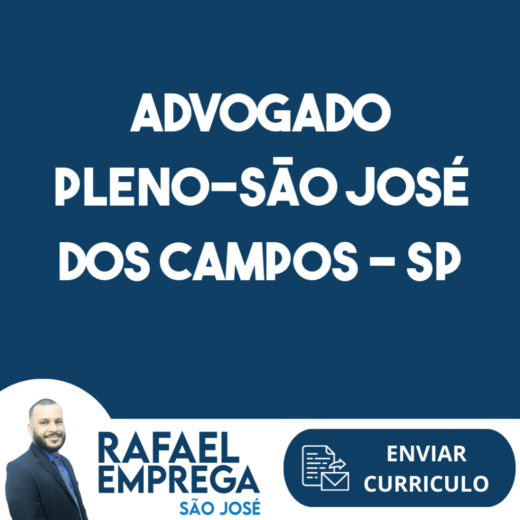 Advogado Pleno-São José Dos Campos - Sp 1 Advogado Pleno-São José Dos Campos - Sp 1