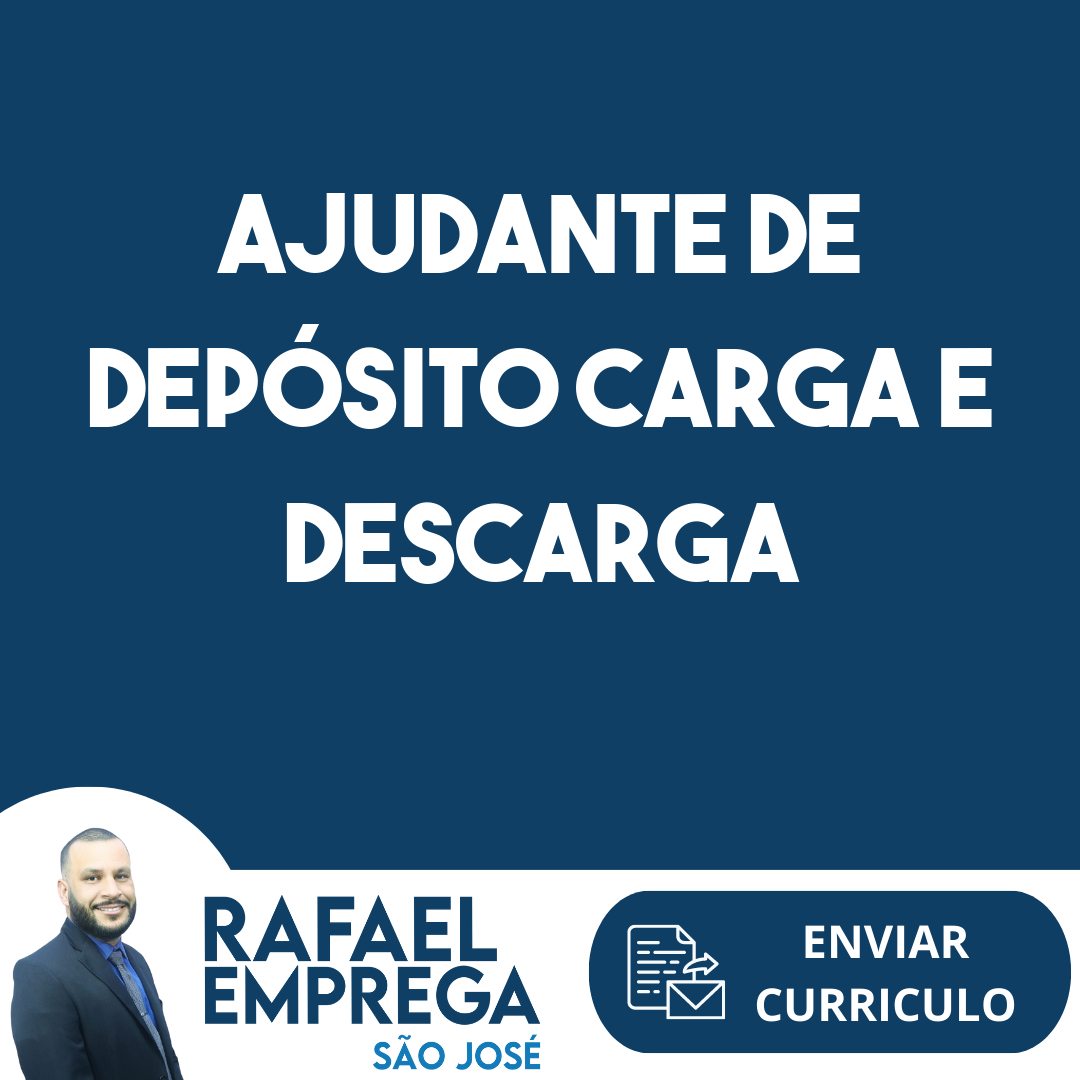 Ajudante De Depósito Carga E DescargaSão José Dos Campos Sp