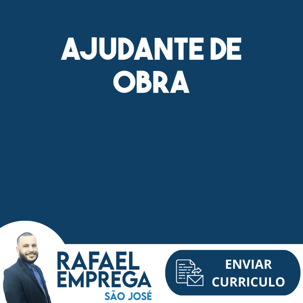 Ajudante De Obra-Jacarei - Sp 1