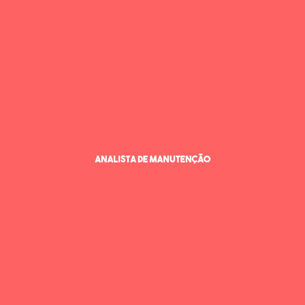 Analista De Manutenção-São José Dos Campos - Sp 1