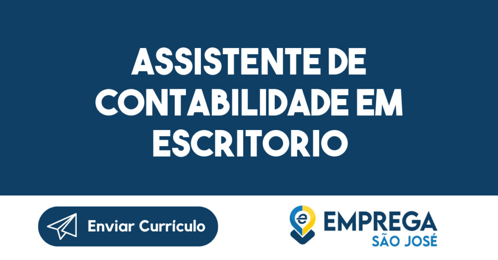Assistente De Contabilidade Em Escritorio Contabil-São José Dos Campos - Sp 1