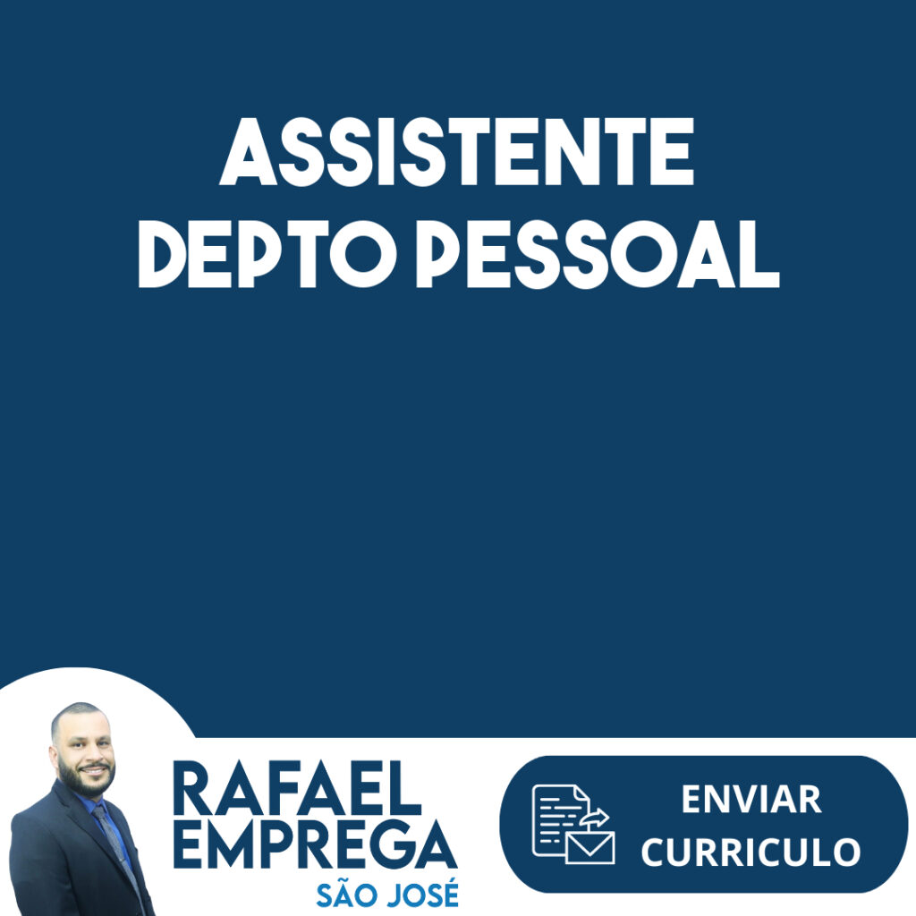 Assistente Depto Pessoal-São José Dos Campos - Sp 1