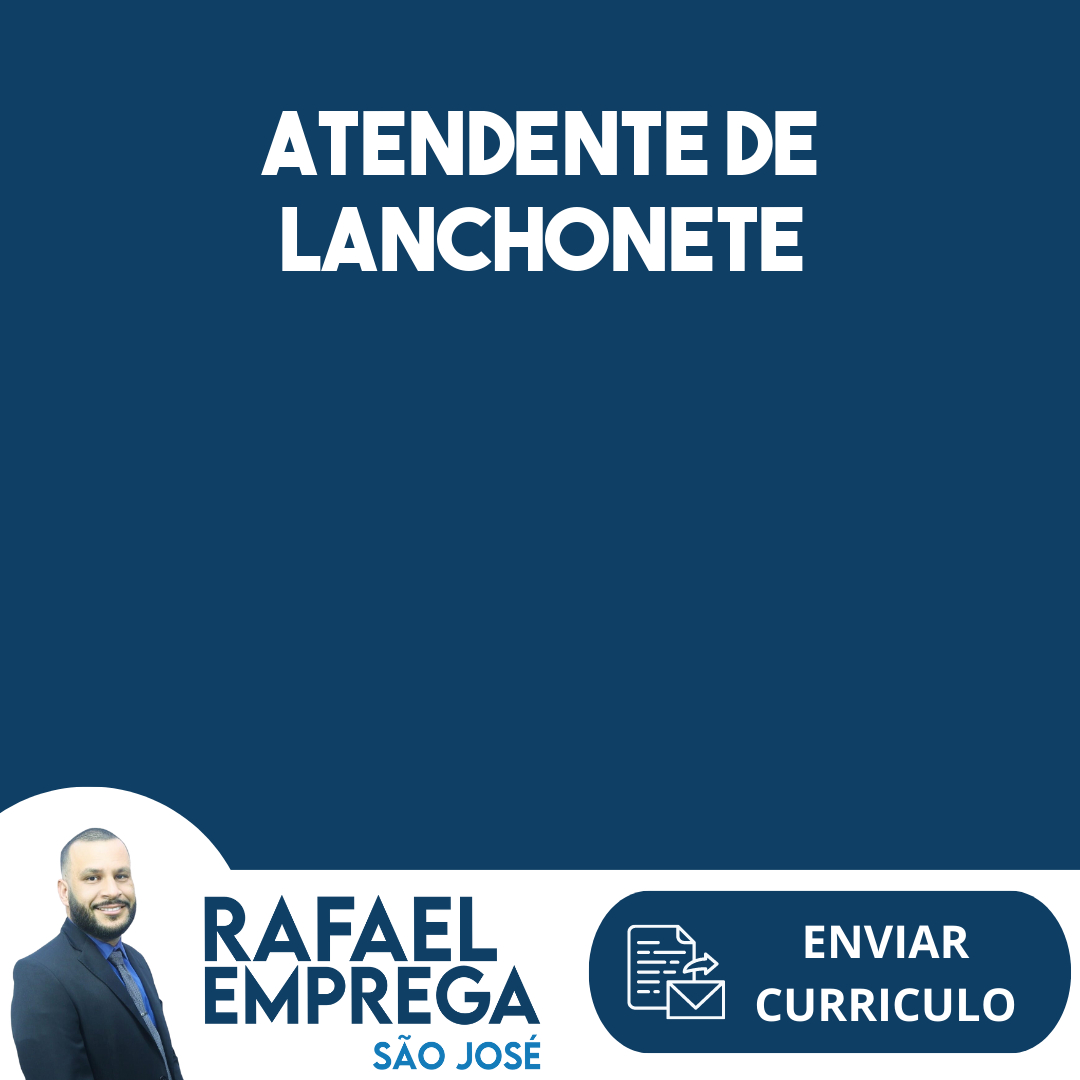 Atendente De Lanchonete-São José Dos Campos - Sp 81