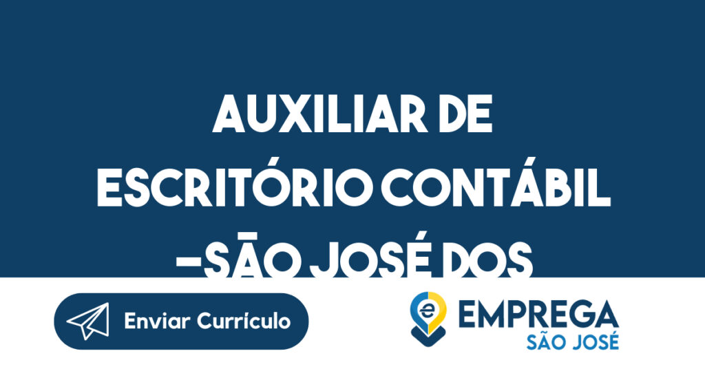 Auxiliar De Escritório Contábil -São José Dos Campos - Sp 1