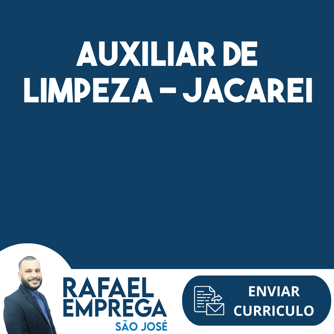 Auxiliar De Limpeza - Jacarei-Jacarei - Sp 311