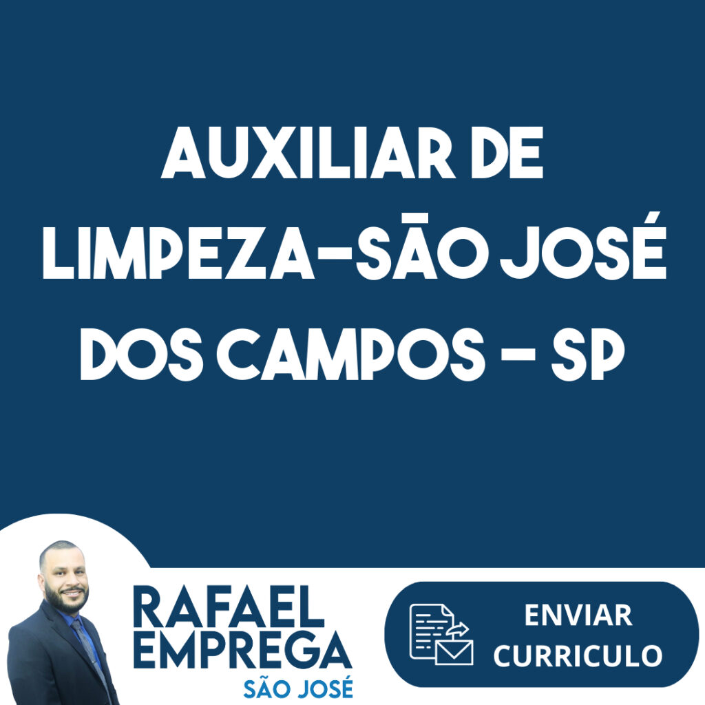 Auxiliar De Limpeza-São José Dos Campos - Sp 1