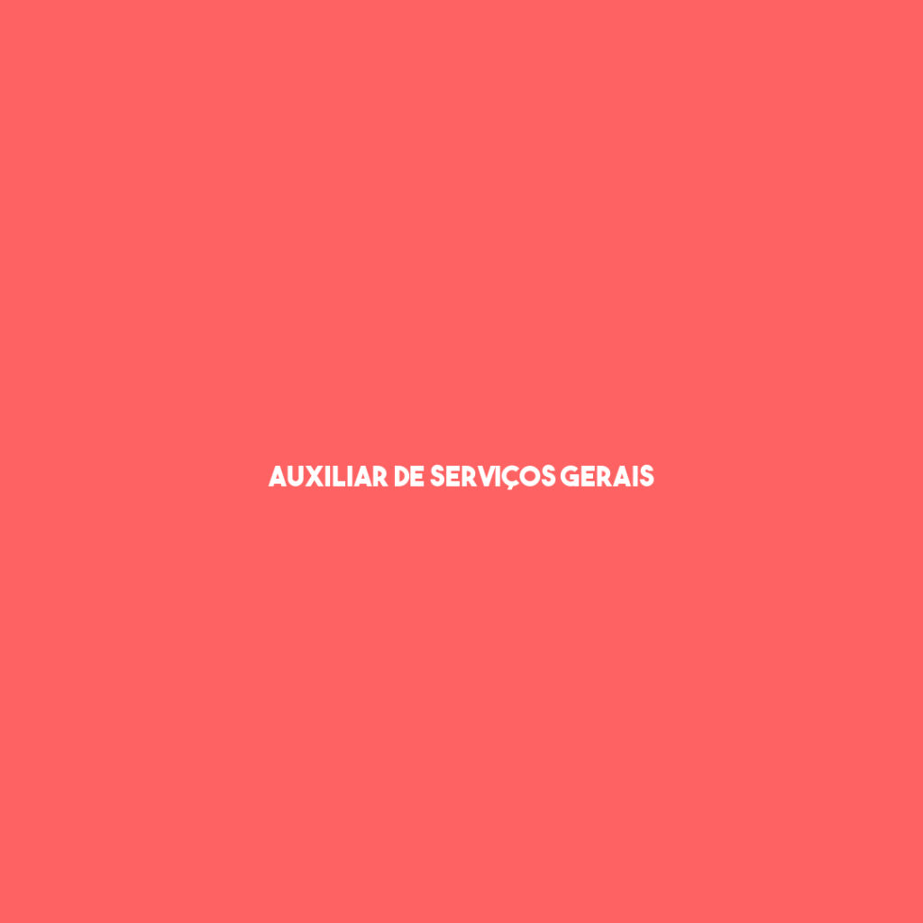 Auxiliar De Serviços Gerais-Jacarei - Sp 1 Auxiliar De Serviços Gerais-Jacarei - Sp 1