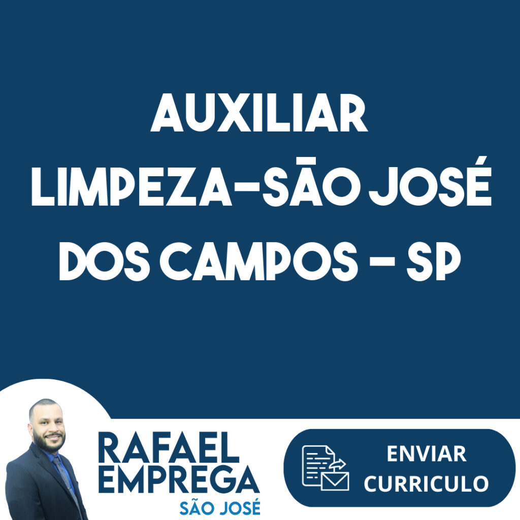 Auxiliar Limpeza-São José Dos Campos - Sp 1