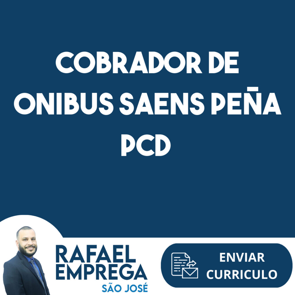 Cobrador De Onibus Saens Peña Pcd-São José Dos Campos - Sp 1