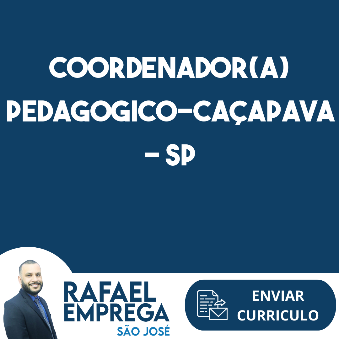Coordenador(A) Pedagogico-Caçapava - Sp 283
