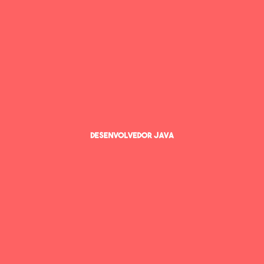 Desenvolvedor Java-São José Dos Campos - Sp 1