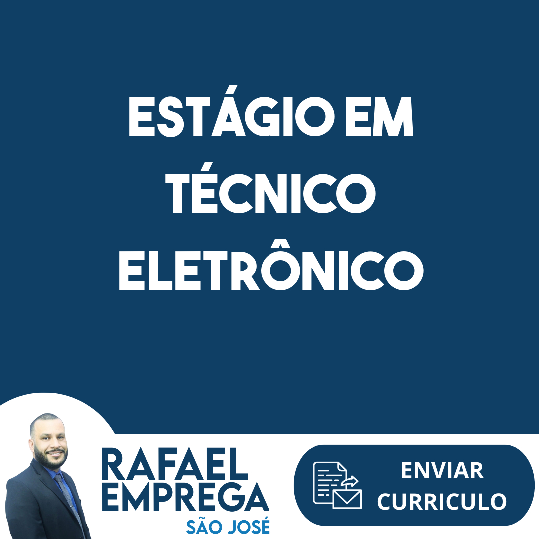 Estágio Em Técnico Eletrônico-São José Dos Campos - Sp 227
