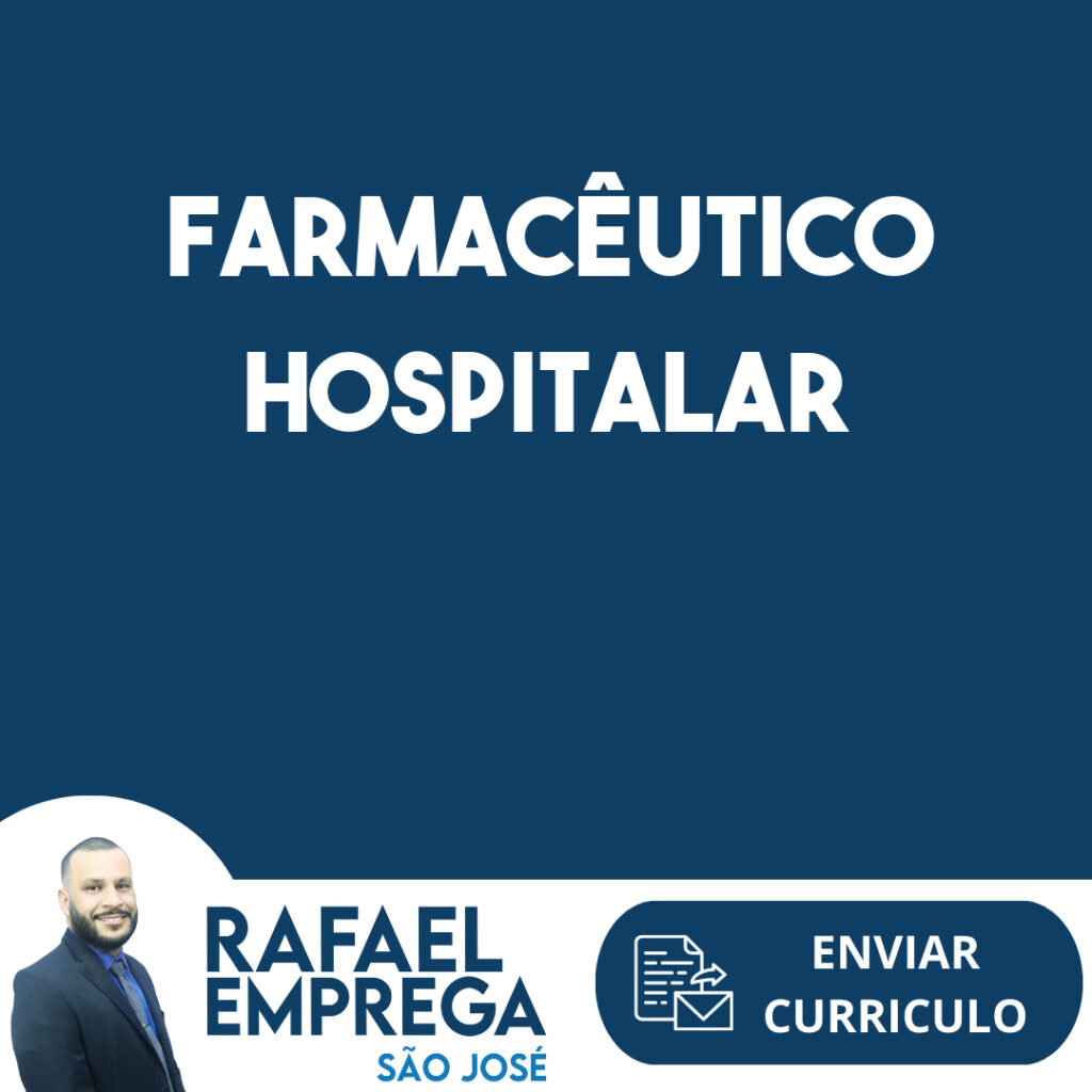 Farmacêutico Hospitalar-São José Dos Campos - Sp 1