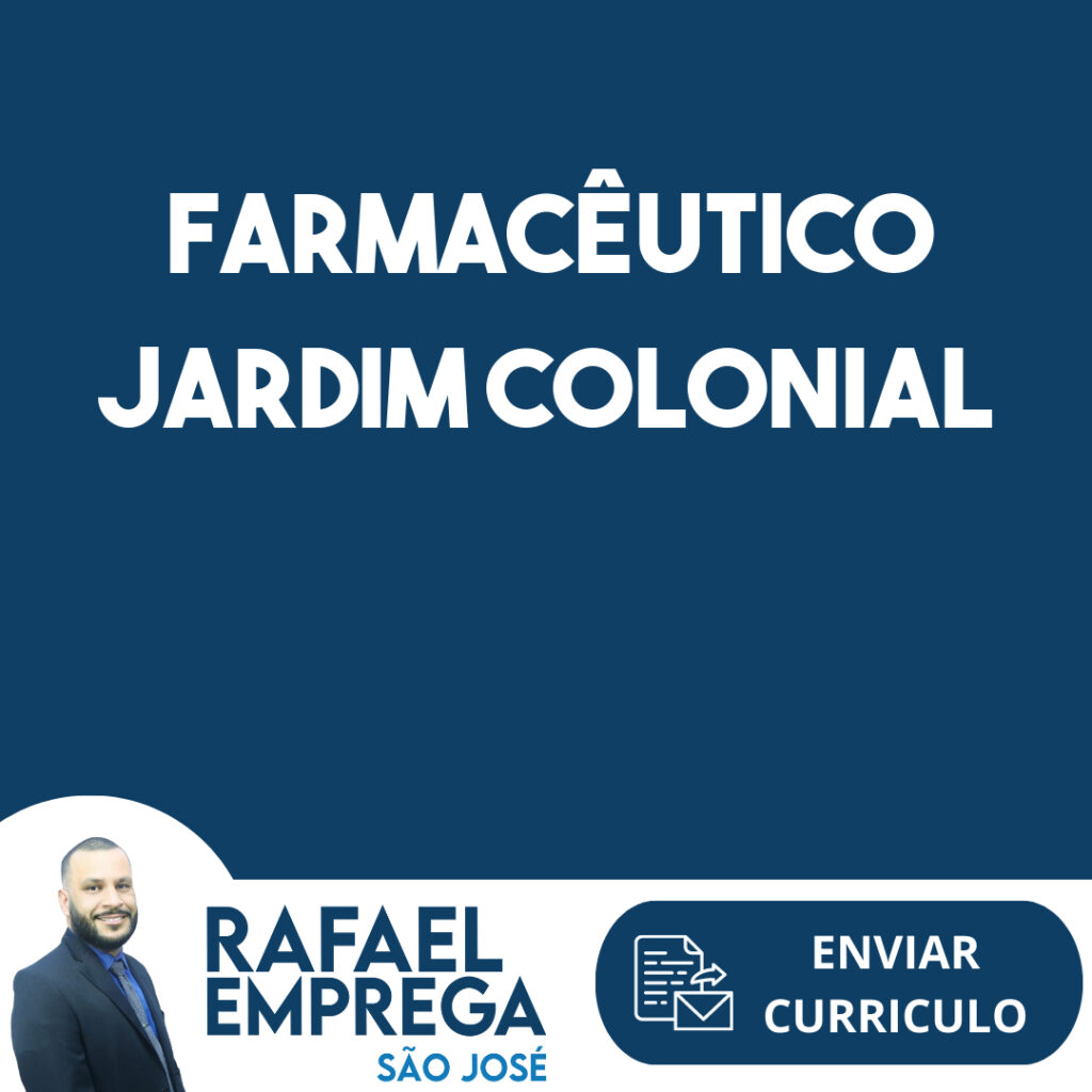 Farmacêutico Jardim Colonial-São José Dos Campos - Sp 1